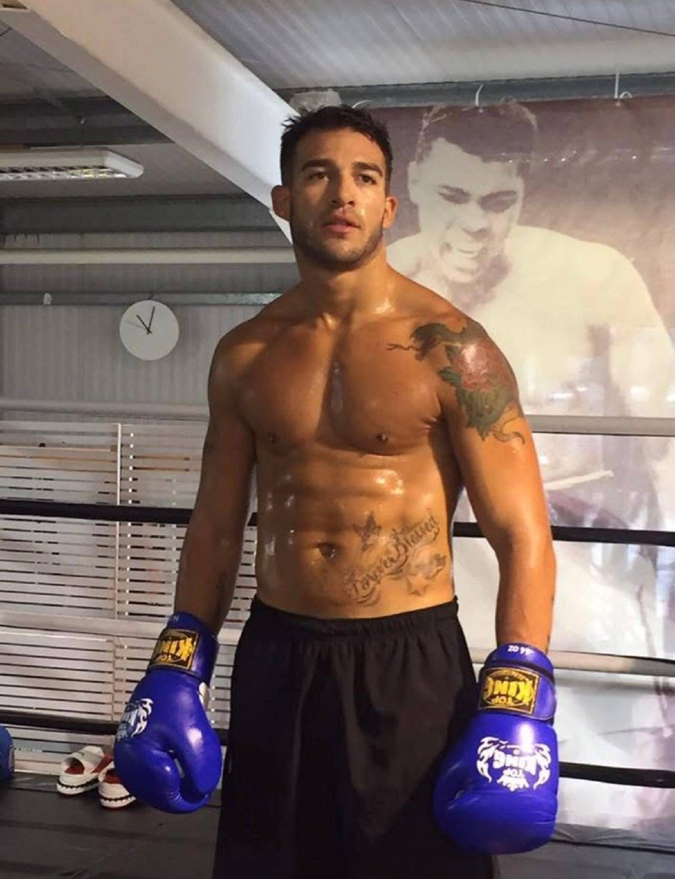 Simon Johnson in a boxing training environment